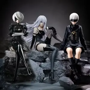 15Cm Nier:automata Yorha No. 2 Type B Pvc Anime Action Figures Model Collection Ornament Anime Cartoon Model Toy Girl Boy Gift