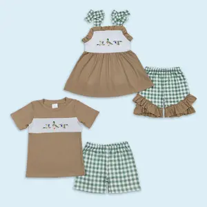 Sister brother mallard duck kids summer clothes