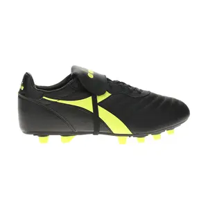 diadora Mens Brasil Lt T Mdpu Soccer Cleats  - Black, Yellow