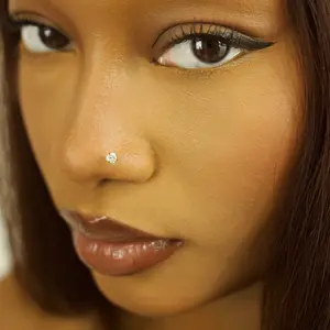 Statement Gold Mini Heart Nose Stud