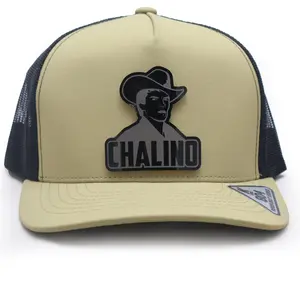 Chalino Sánchez Khaki Trucker Hat – Acrylic Front Badge & Side Badge