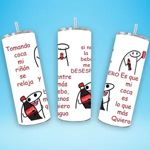 Funny Meme Tomando Tumbler - Bottle Drinkware