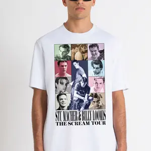 Scream Billy & Stu TShirt , Billy Loomis Shirt , Stu Macher Scream shirt , 90s Scream Ghost Face Shirt ,Unisex 100% Cotton Tee
