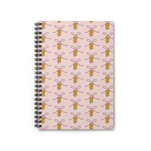 Cute Capybara Notebook – Pink Bow Pattern Journal