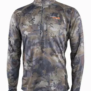 SITKA Gear Men's Core Midweight Zip-T Long Sleeve Hunting Shirt | No Chest Pocket