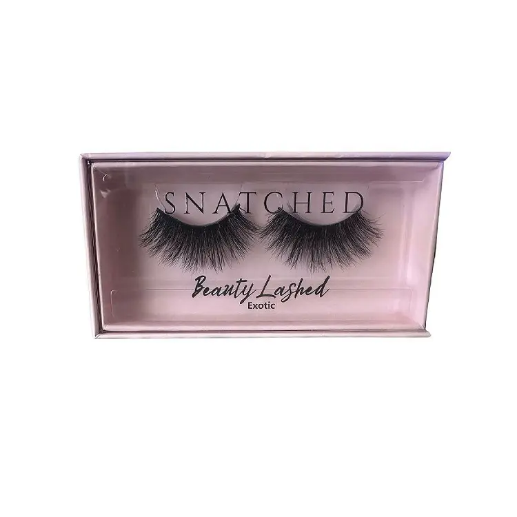 Beauty Lashed SNATCHED PINK "Exotic" Faux Mink Eyelashes 8-16mm Luxelash Technology Nano-Grip for Full-Body Volume and Dramatic Look