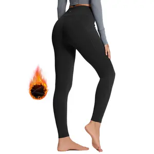 baleaf 25" Women's Fleece Lined Leggings Ultra Soft Winter Warm Thermal Thick Yoga Pants with 2+1 Pockets