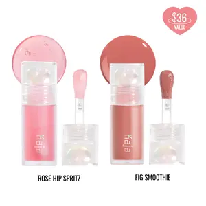 Kaja Korean Juicy Glass Lip Oil Duo Bundle | Hydrating, Nourishing, Plumping & Comfortable High Shine Lip Oil Gloss Moisturizing Lipgloss Lipstick Makeup Glossy Moisturizer Plump Transfer-proof