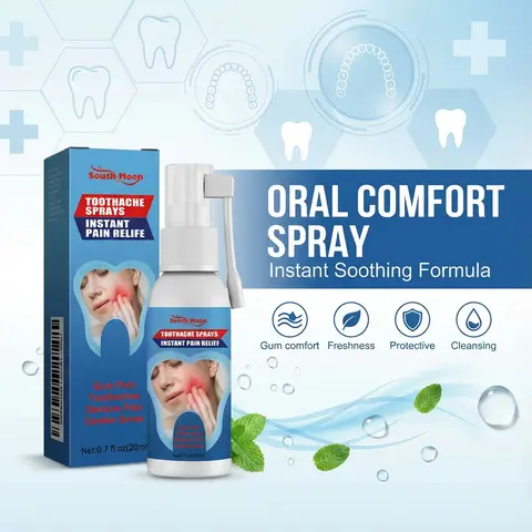 Fast-Acting Toothache Spray | Oral Care Spray for Fast Relief of Gums, Teeth and Cavities | Professional Restorative Formula for a Pain-Free Smile