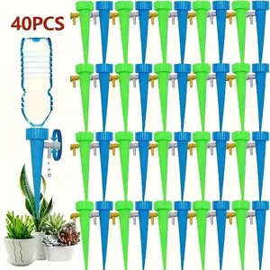 40 Pcs Adjustable Automatic Drip Irrigation System, Indoor & Outdoor Gardening, Includes Valves, Easy Installation, Customized Watering
