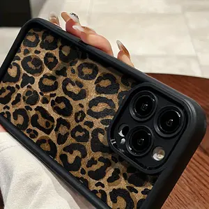 Wild Leopard Print iPhone Case 17/16/15 Pro Max 14 Plus/13/12/11 Pro/Air Edgy Animal Print Aesthetic Precise Fit Full Protection with Durable Craftsmanship