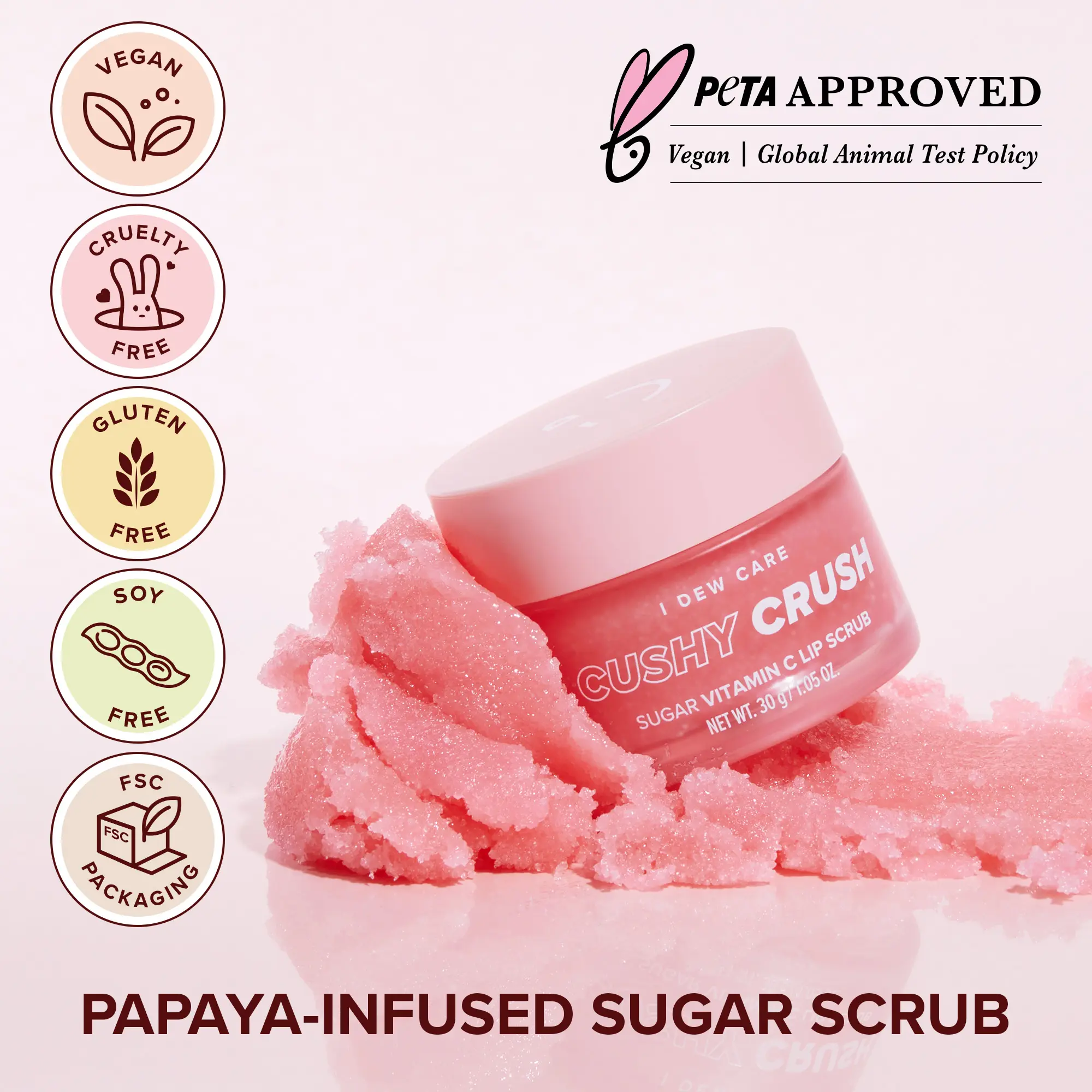 vitamin c lip scrub With Antioxidants and E 4 pcs Set All 4 Different Flavors : Beauty & Personal Care Global Animal Test PolicyThe sweet sugar and papain of this lip scrub gently exfoliates dead skin on your lips Peppermint & Pine Vitamin C