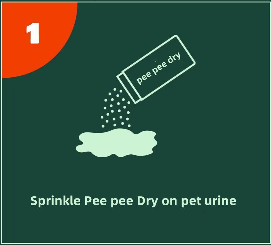 Pet Urine Solidifier & Odor Eliminator Powder, Fast Liquid to Solid Magic Pee Absorbent Granules for Dog Cat Puppy, Extra Strength Urine Smell Destroyer Cleaner, Easy Sweep and Scoop Clean Pet Supplies