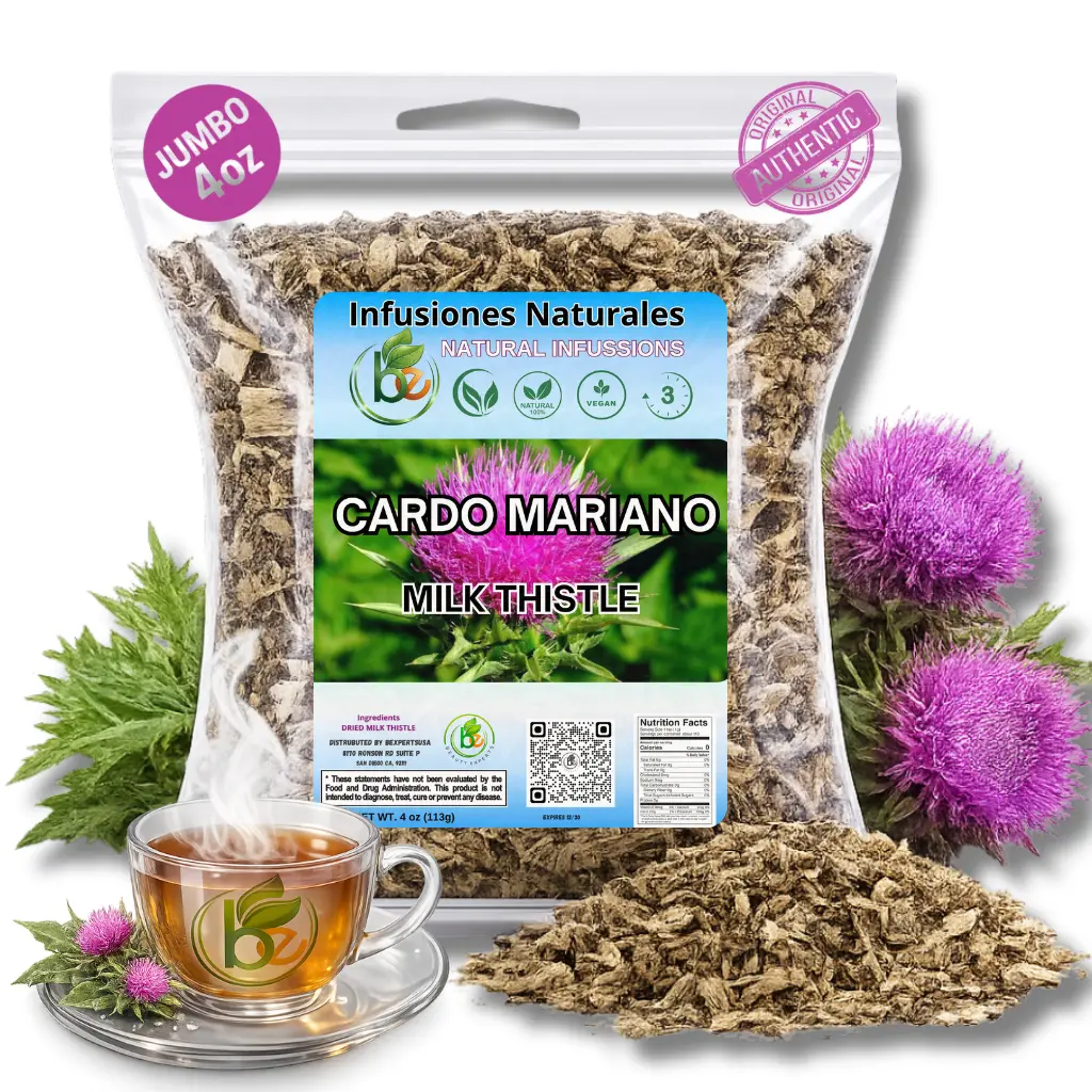 VIRAL Cardo Mariano Herb Tea | Vegan | 100% Pure & Natural Cardo Mariano - Milk Thistle Loose Tea 4oz (113g)