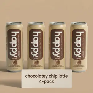 Happy limited edition - chocolatey chip cookie + Tate's Bake Shop latte 11 oz - 4pk - Made with Real Milk and Real Sugar