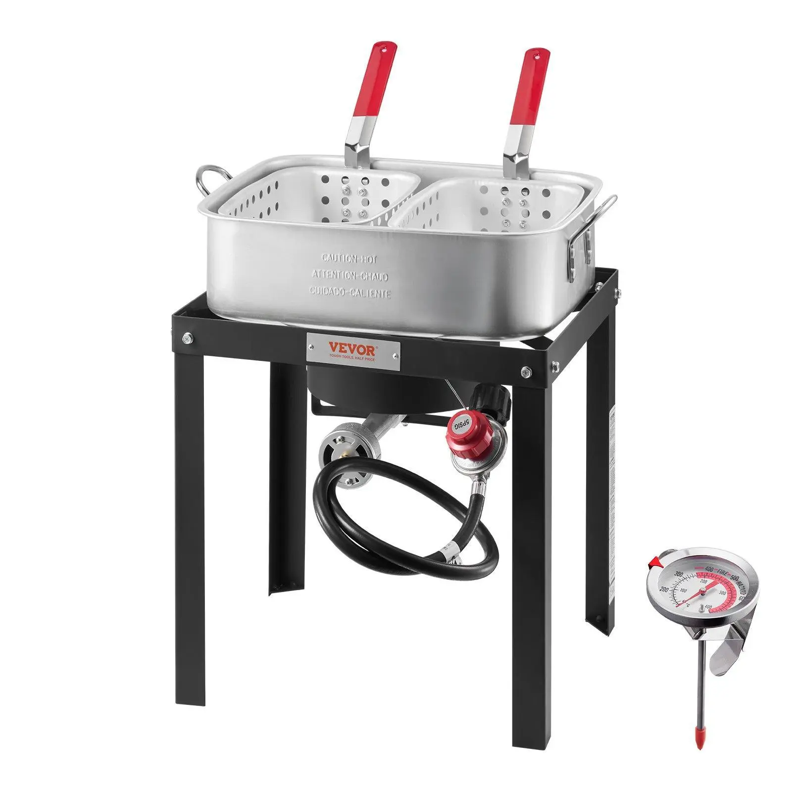 【SummerFinds】18 Qt Fish and Wing Fryer Aluminum Outdoor Propane Deep Fryer Kit with 2 Baskets