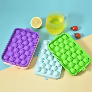 Silicone Ice Cube Tray Mold, Ice Ball Trays, Food Grade Soft Durable Reusable Non-Stick Easy Release, Perfect for Summer Drinks Parties Use