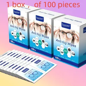 1 Box Eyeglass Cloth, Lens Cleaning Wipes, Disposable Eye Protection, Phone Screen Cleaner, Camera Cleaner, Anti-Fog Glasses Cloth, Single Use