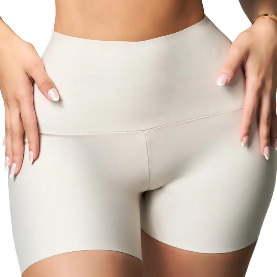 Salome High Waist Short 0879 | High Waist Scrunch Butt Shaper Shorts Women | Anti-Chafing Microfiber Tummy Control | Gym Yoga Under Dress | No Roll Stay Put — Made in Colombia