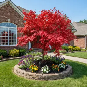 25 Red Japanese Maple Seeds – Acer palmatum atropurpureum – Ornamental Tree – Deep Red Foliage for Landscaping
