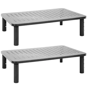 Mount-It! Set of 2 Adjustable Monitor Risers