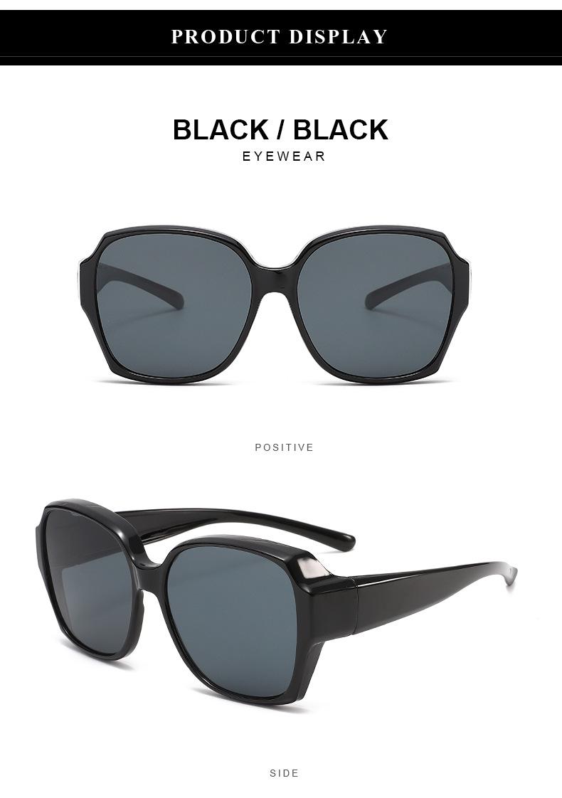 FitOver Sunglasses Unisex Style｜Polarized & UV Protection, Slip On & Cut Glare, Retro Oversized Fits Over Glasses. Secure Comfort Fit, All-Day Protection for Driving, Fishing & Travel & Outdoors & Daily