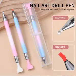 Hot-selling rotating stamping nail art rhinestone picking pen, self-adhesive diamond wax pencil and bead picking tool, INS-style nail art tools, suitable for various nail art styles, Nail Art Sets