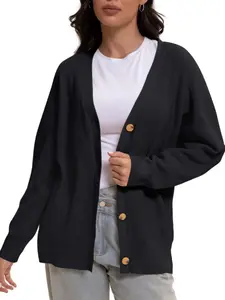 Women Cardigan Sweater Fall Outfits Cloth Fashion Button Front Casual Trendy Tops