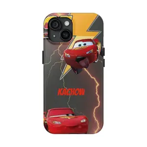Mc Queen Phone Case, Lightning Preppy & Aesthetic Tough Phone Case, iPhone 15 14 13 12 11 Pro Max Plus Mini