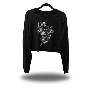 LOVE KILLS CROP LONG SLEEVE