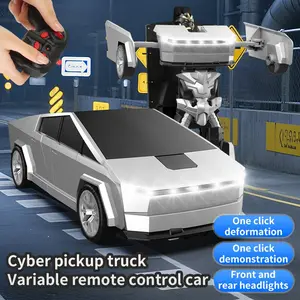 Cool Remote Control Transformable Car, Tesla Model S Replica, One Button Transformation, Rechargeable Battery, Gift Box Included