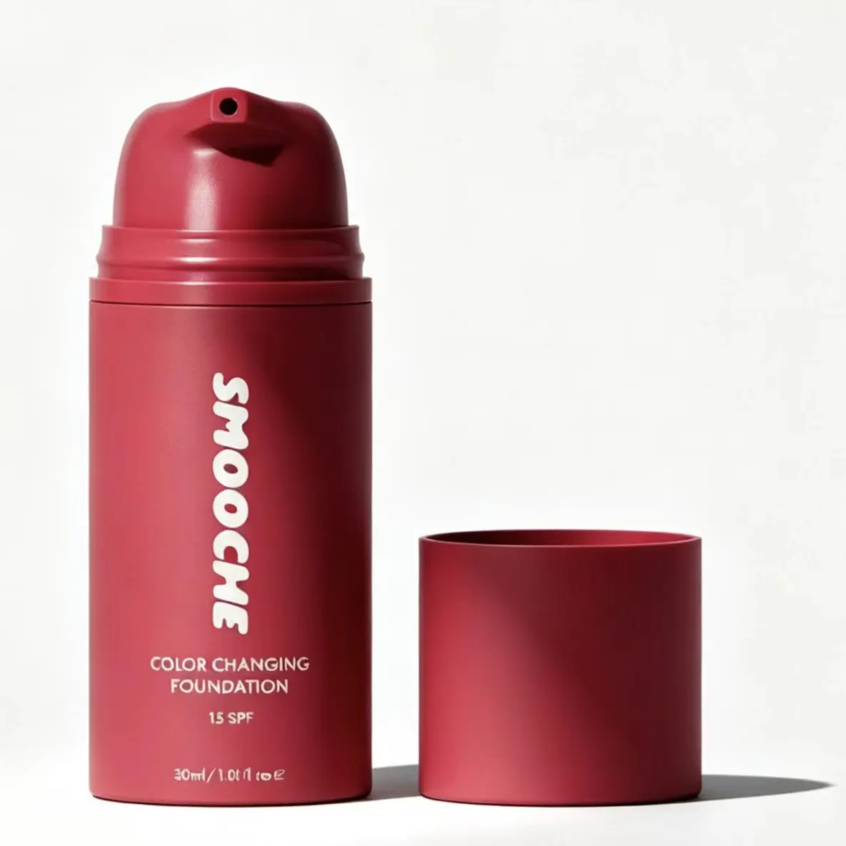 SMOOCHE Color Changing Foundation with SPF15, Skin Tone Matching Self Adjusting Liquid Foundation, Lightweight Long Lasting Coverage Oil Control Hydrating BB Cream, 30ml All Skin Types Buildable Makeup Base
