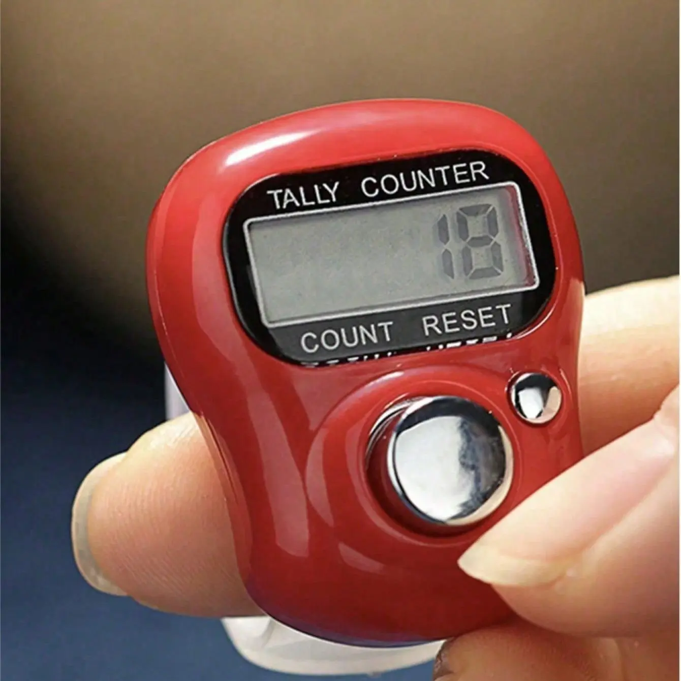 Mini Digital Counter, Portable LCD Display Handheld Knitting Row Counting Tool, Electronic Counter for Golf, Yoga, Sport, Carved, Golf Accessories
