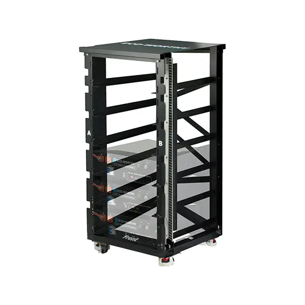 ECO-WORTHY Metal 6-Layer Expandable Server Rack Organiser (Rack6 V2) with 600A Busbar, Compatible with All Brand Rack Battery Versions