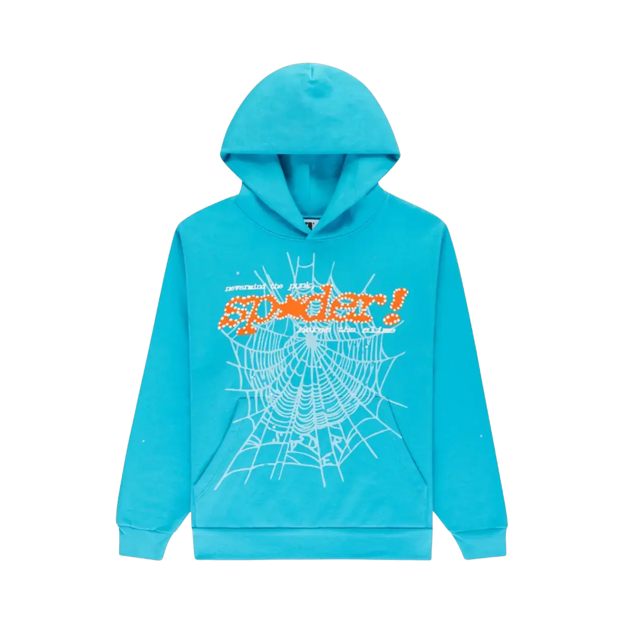 SP5DER HOODIE 'PUNK V2 CYAN'