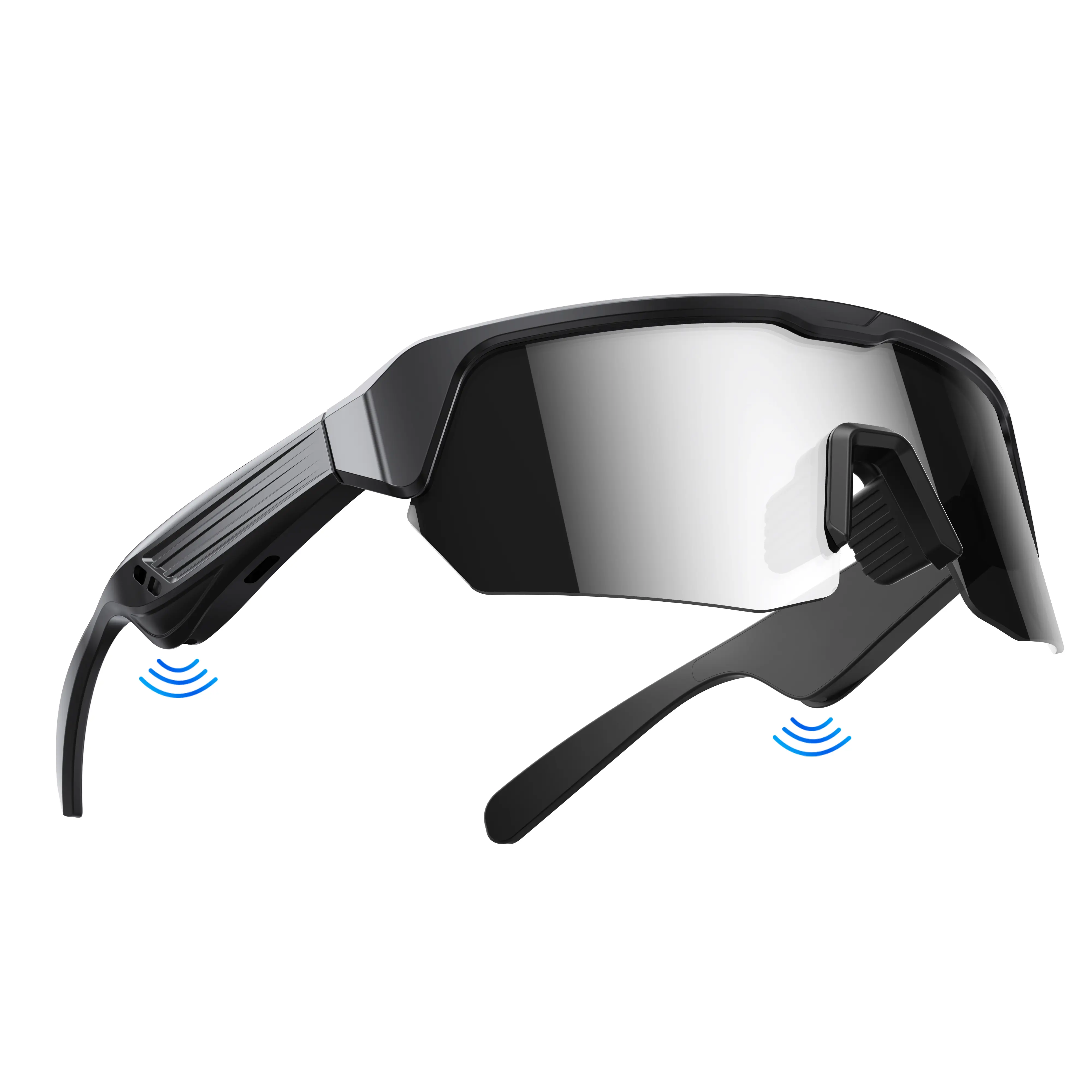 ZEEHOO Multifunctional Wearable Smart Glasses - Smart Eyewear with Wireless Bluetooth, Polarized Lenses, Sun Protection, Built-in Mic/Speakers, Button/Voice Control, Android Compatibility, 130mAh Batteries, Adjustable Temples for Cycling, Hiking