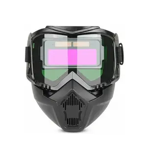 Auto Darkening Welding Helmet, LCD Clear Welding Shield, Adjustable Sensitivity with Grinding Mode, Protective Welding Mask for TIG MIG ARC Work, Durable Safety Gear, Tool Gift