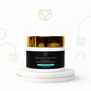 Sovereign Skin CrownCell Peptide Firming Lotion — Lightweight Firming Moisturizer for Face & Neck | Peptide + Microalgae Anti-Aging Lotion for All Skin Types