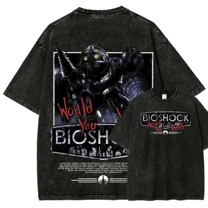 Bioshock Unisex Fit Washed T-Shirt 4