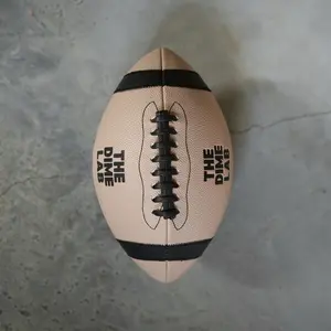 The Dime Football in Khaki Official Size 9 - Raised textured laces and game-day grip