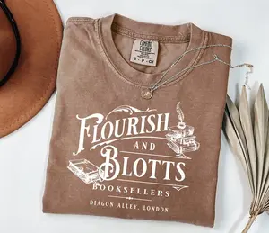 Comfort Colors®  Wizard Book Shop T-Shirt, HP Fall Sweatshirt, HP Fan Gift, Flourish and Blotts Shirt, Bookworm Shirt, Universal Magical Family Trip Shirt