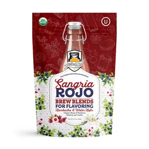 Fermentaholics Organic Sangria Rojo Brew Blends: Secondary Fermentation Flavoring for Kombucha Water Kefir & More