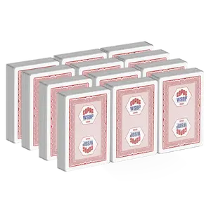 Copag WSOP 2025 Traditional 100% Plastic Playing Cards – Bridge Size Regular Index Red Brick (12 Decks)