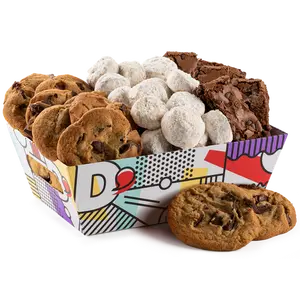 DAVID'S COOKIES Whimsical Crate - Sweet Chocolate Chip Snack Assortment with Varied Mix, Suitable for Ambient Temp Storage