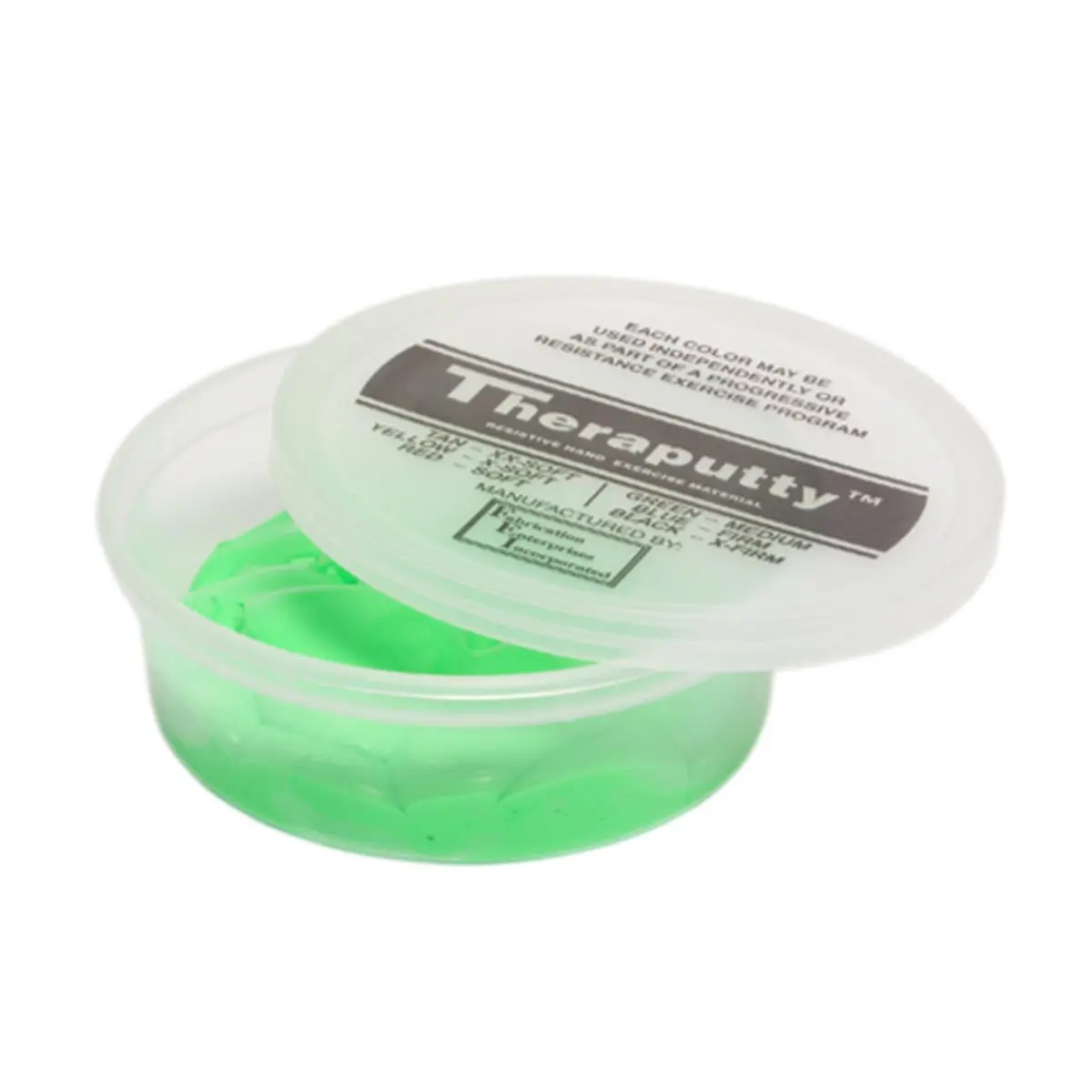 Fabrication Enterprises  Cando Theraputty Exercise Material- 4 Oz. - Green - Medium