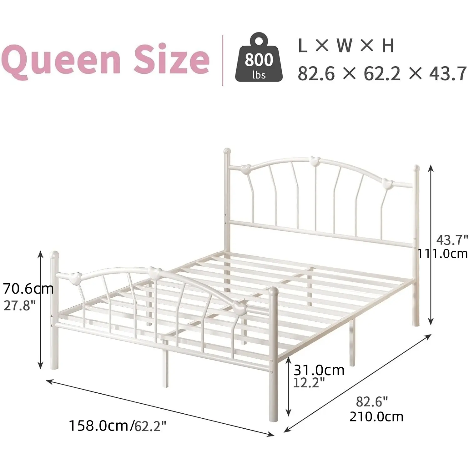 Queen Size White