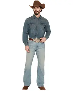 Cody James Men's Hamshackle Wash Duke Relaxed Bootcut Stretch Denim Jeans - Cjsp20j09-Ltw