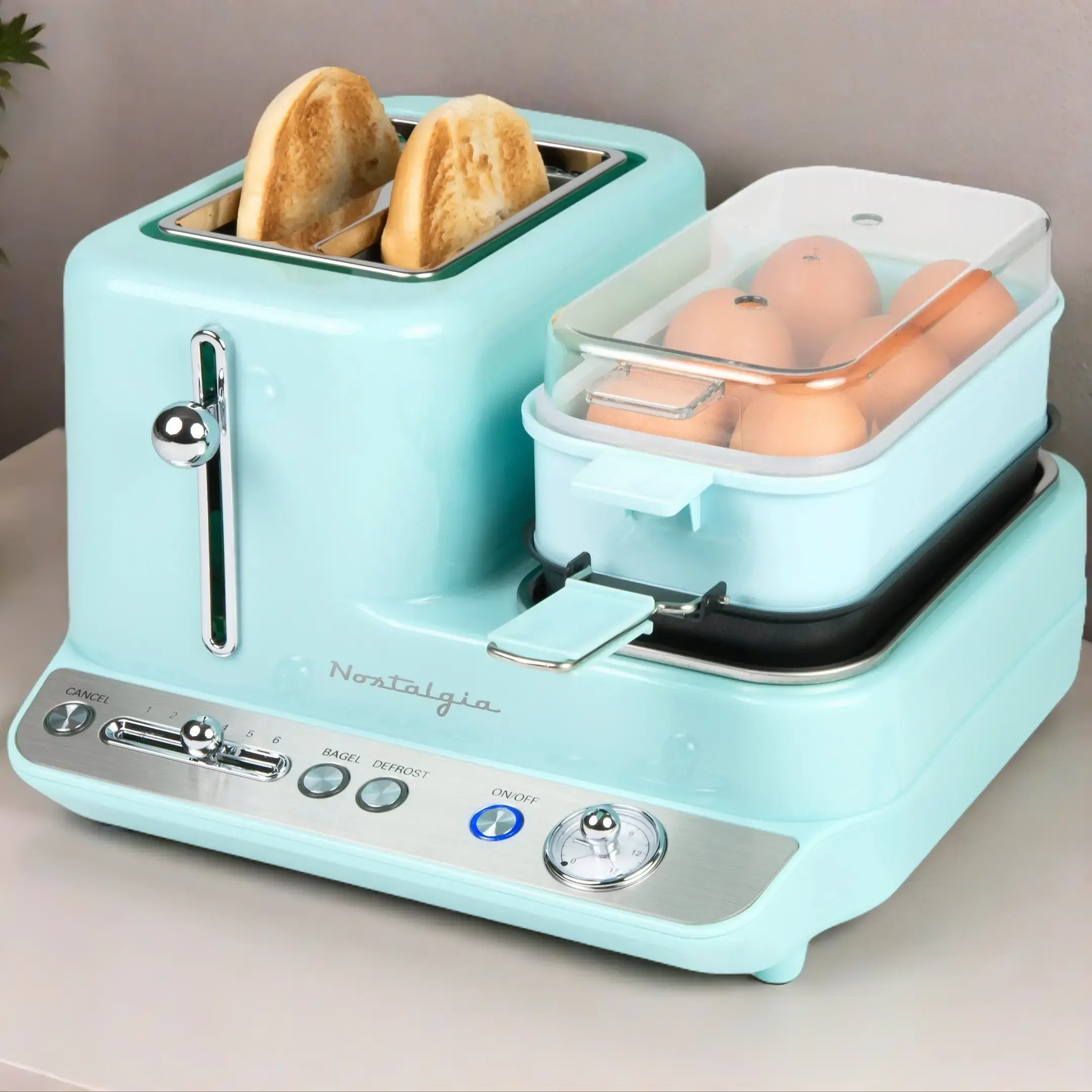 Retro 3-in-1 Breakfast Station, Aqua