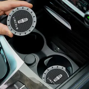 Car Silicone Coaster Anti-Slip Water Cup Slot Pad, car accessories, Compatible with Lincoln Navigator, Continental, Nautilus, Aviator, Mkz, Mkx, Mkc, Mkt, Mks, Corsair, Car Interior Accessories, Cup Coasters For Car
