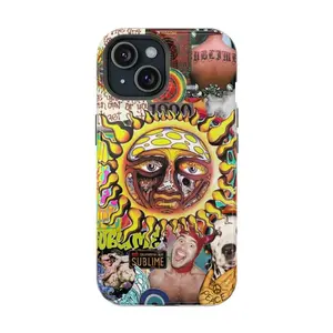 Sublime Phone Case, Punk Rock Beach Aesthetic Fan Merch Cover, Tough Shockproof Protective Case, Compatible with iPhone 11-17 Pro Max/Plus and Samsung Galaxy S23-25